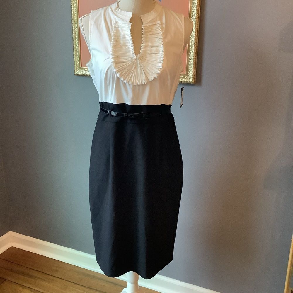 NWT ❤ Ellen Tracy Black & White Cocktail Dress 🍸